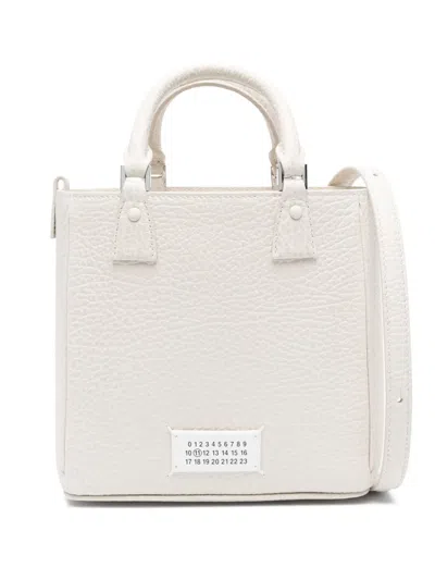 Maison Margiela 5ac Leather Tote Bag In Neutrals