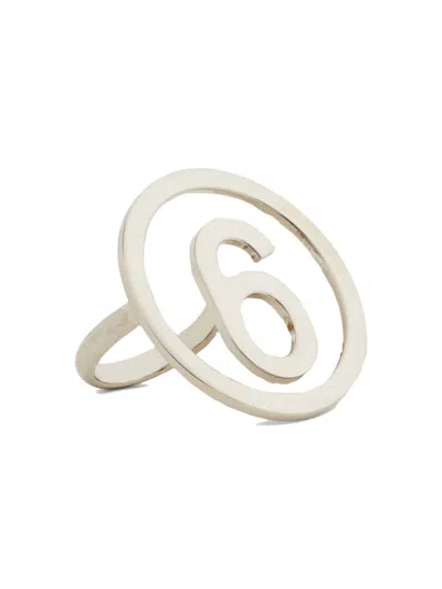 Maison Margiela 6 Logo Ring In Multi