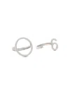 Maison Margiela 6 Logo Set Of 2 Rings In Metallic