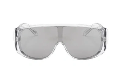 Maison Margiela 69mm Mask Sunglasses In White