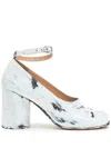 Maison Margiela Tabi Bianchetto 80mm Pumps In White