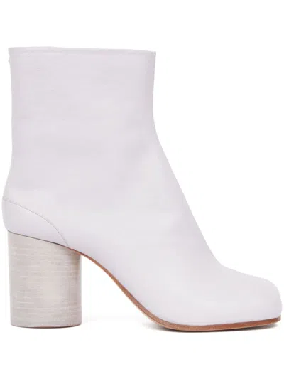 MAISON MARGIELA 80MM TABI LEATHER ANKLE BOOTS