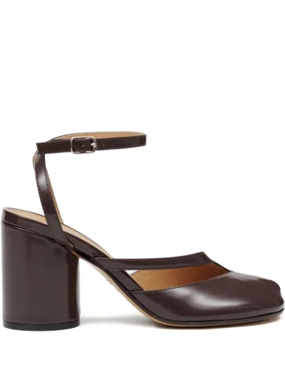Maison Margiela 80mm Tabi Pumps In Brown