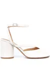 Maison Margiela Off-white Tabi Pump Sandal Heels In White