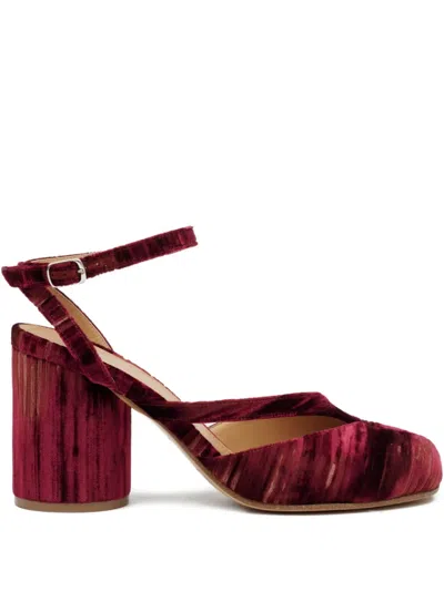 Maison Margiela 80mm Tabi Sandals In Red