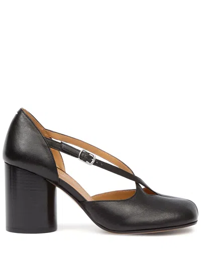 Maison Margiela Tabi Straps Pumps 80mm In Schwarz