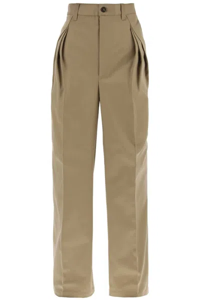 MAISON MARGIELA MAISON MARGIELA TROUSERS WITH TRIPLE PLE