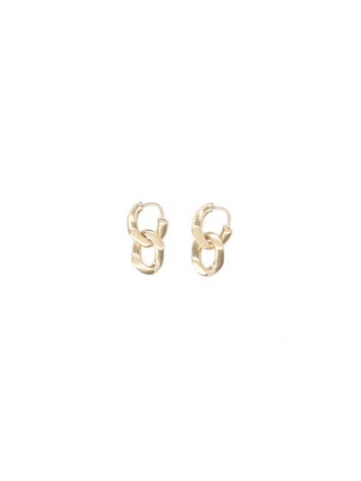 Maison Margiela 925 Silver Pendant Earrings In Gold