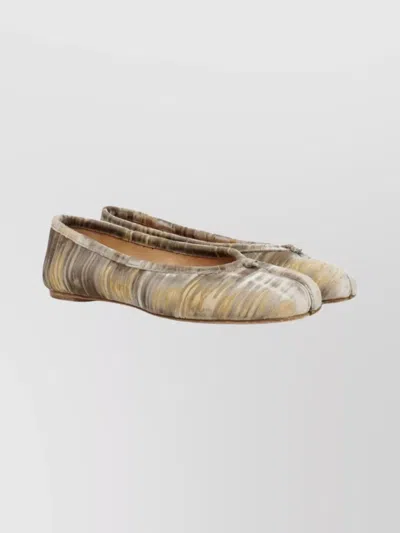 MAISON MARGIELA ABSTRACT PATTERN FLAT BALLERINA SHOES