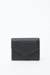 Maison Margiela Accordion Fold Leather Wallet Unisex Black