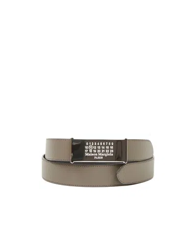Maison Margiela Leather Belt In Neutrals