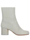 Maison Margiela Alabaster Solid Tabi Boots In Grey