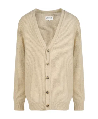 Maison Margiela Alpaca Cardigan In Neutral