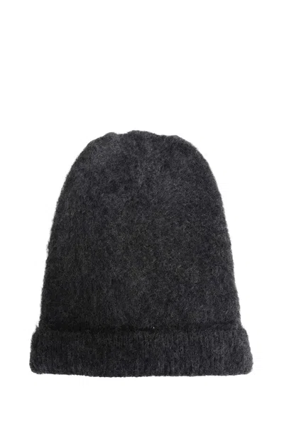 Maison Margiela Alpaca Wool Beanie In Grey