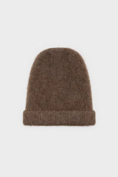 Maison Margiela Alpaca Wool Beanie Woman Brown