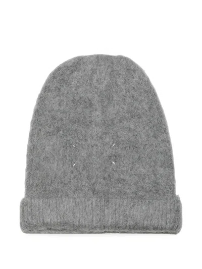 Maison Margiela Alpaca-wool Beanie In Gray
