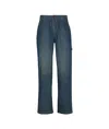Maison Margiela Americana Wide-leg Jeans In Blue