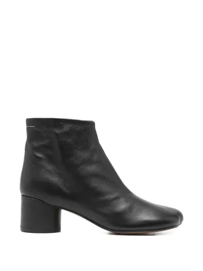 Pre-owned Maison Margiela Anatomic Leather Ankle Boots In Black