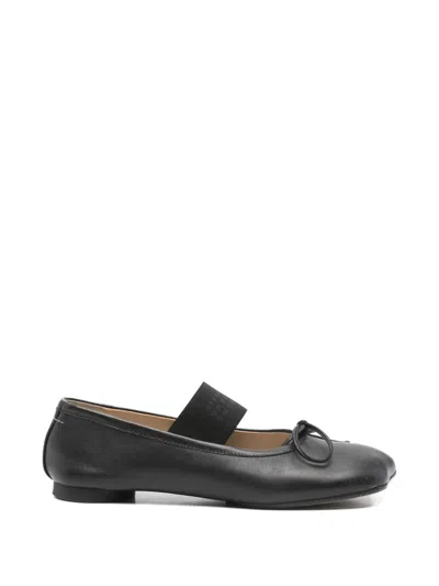 Pre-owned Maison Margiela Anatomic Leather Ballet Flats In Black