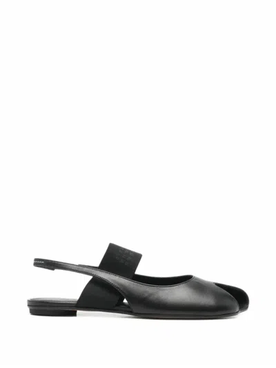Pre-owned Maison Margiela Anatomic Numeric Slingback Sandals In Black