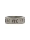 Maison Margiela Minimalist Silver Band Ring In Metallic