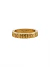 Maison Margiela Logo Ring In Gold