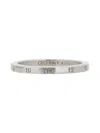 Maison Margiela Anello Con Numeric Signature Unisex In Metallic