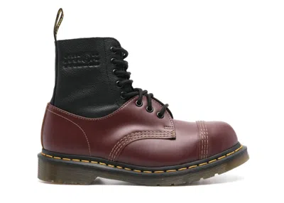 Pre-owned Maison Margiela Ankle Boot X Dr Martens (women's) Sneakers In Oxblood/black