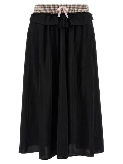 Maison Margiela Skirt 'the Hidden Lining' In Black