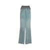 Maison Margiela Anonymity Of The Lining Denim Skirt Woman Light Blue In Blue
