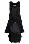 Maison Margiela Anonymity Of The Lining Mixed Media Midi Dress