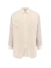 Maison Margiela Anonymity Of The Lining Reversible Wool Blend Blazer In Neutral
