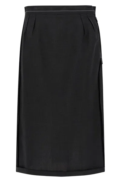 Maison Margiela 'anonymity Of The Lining' Skirt In Black