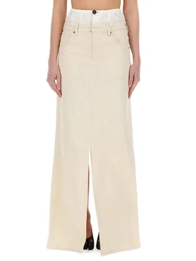 Maison Margiela Anonymity Of The Lining Skirt In Neutral