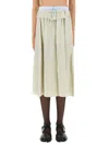 Maison Margiela Anonymity Of The Lining Midi Skirt In White
