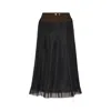 Maison Margiela Anonymity Of The Lining Skirt Woman Anthracite Melange