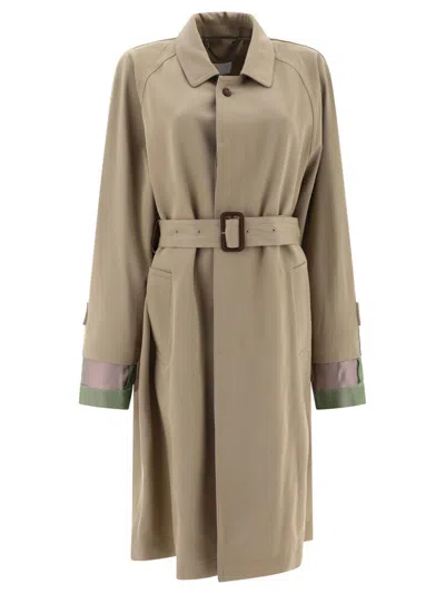 Maison Margiela "anonymity Of The Lining" Trench Coat In Neutral