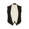 Maison Margiela Anonymity Of The Lining Waistcoat Man Black In Black