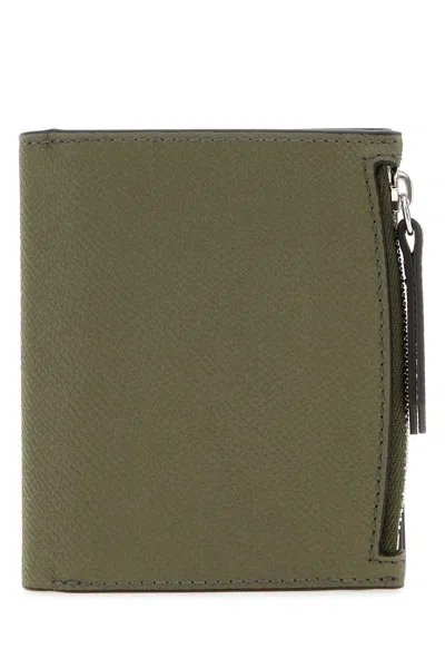 MAISON MARGIELA ARMY GREEN LEATHER WALLET