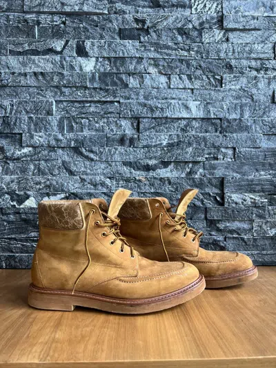 Pre-owned Maison Margiela Artist Boots In Sand