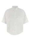 Maison Margiela Short Sleeve Shirt Button Down Collar Pocket In White