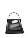 Maison Margiela Asymmetric Snatched Tote Bag In Black