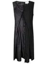 Maison Margiela Sleeveless Asymmetric Midi Dress In Black
