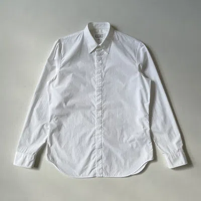 Pre-owned Maison Margiela A/w 18 White Cotton Shirt