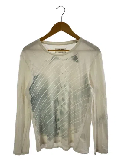 Pre-owned Maison Margiela Aw09 Shirt Print Long Sleeve Tee In White