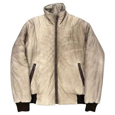 Pre-owned Maison Margiela A/w2006  Faded Bomber Jacket In Sand