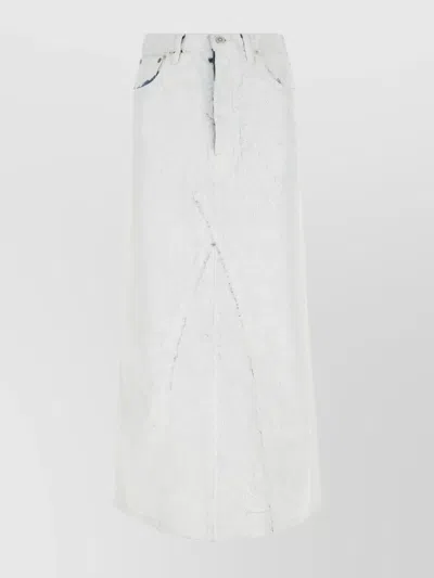 MAISON MARGIELA BACK SLIT DENIM SKIRT