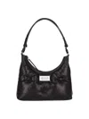 Maison Margiela Glam Slam Small Puffy Leather Shoulder Bag In Black