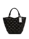 Maison Margiela Glam Slam Leather Tote In Black