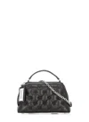Maison Margiela Glam Slam Trapezoid Leather Top Handle Bag In Black